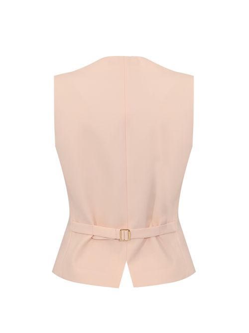 Gilet MSTMADIA in crepe di lana Rosa MAX MARA STUDIO | 2616151011600047